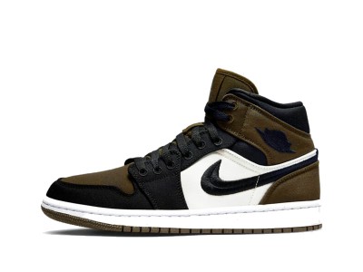 Reps Nike Air Jordan 1 Mid Olive Toe Wmns