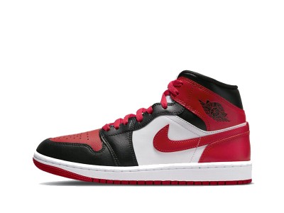 Fake Air Jordan 1 Mid WMNS Bred Toe